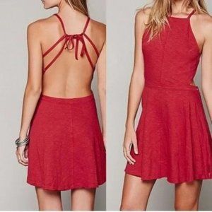 Free People Tatiana Backless Strappy Mini Dress S